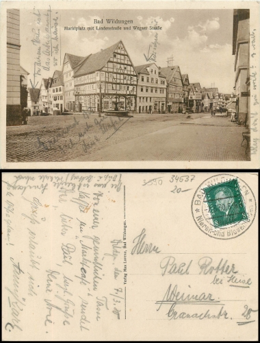 Bad Wildungen Marktplatz o 07.03.30