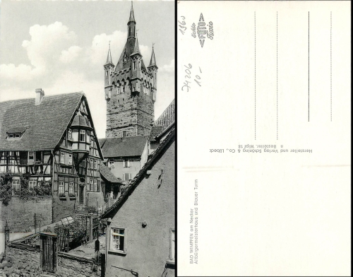 Bad Wimpfen Blauer Turm Altbürgermeisterhaus *1960