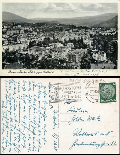 Baden Baden  Lichtental o 27.10.38