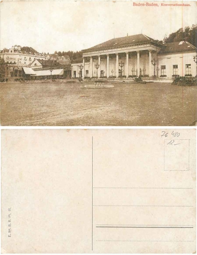 Baden-Baden Konversationshaus * ca. 1920