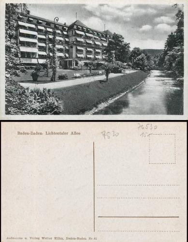 Baden-Baden Lichtentaler Allee *ca.1940