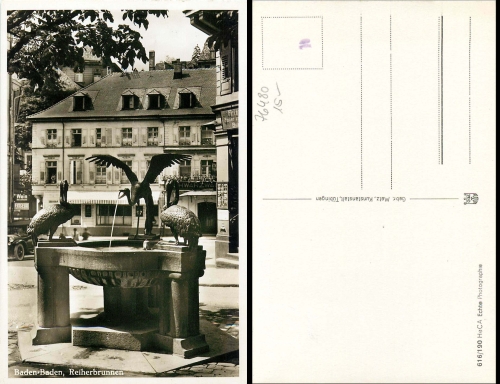 Baden-Baden heron fountain * around 1940