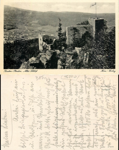 Baden-Baden old lap used circa 1940