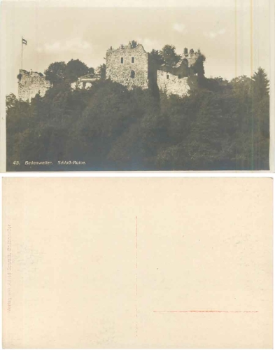 97410 Badenweiler Schloss Ruine, * ca. 1920