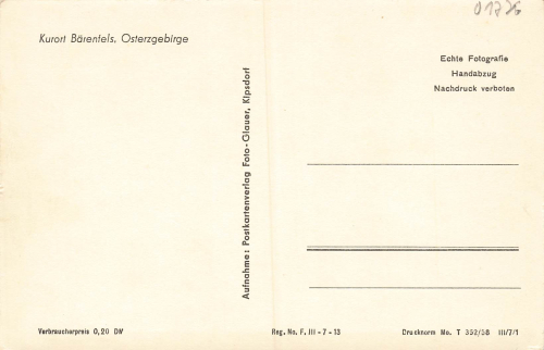 01773 Baerenfels Erzgebirge * 1958