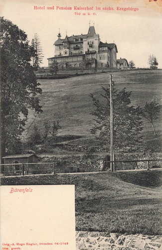 01773 Baerenfels Erzgebirge Hotel und Pension Kaiserhof * um 1905