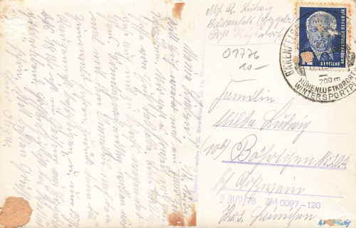 01773 Baerenfels Erzgebirge o 1952