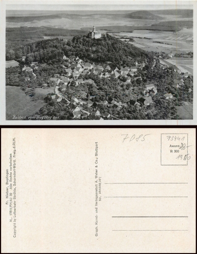 73441 Baldern Bopfingen Airplane photograph * approx. 1940