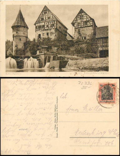 Balingen Altes Zollernschloss o 27.07.1921