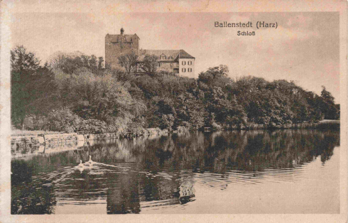 06493 Ballenstedt Harz Schloss o 1920