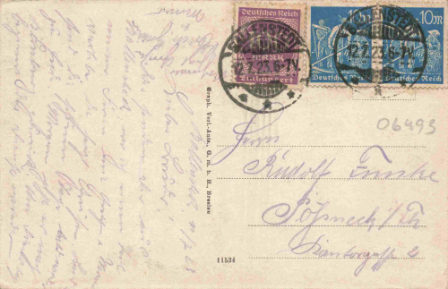 06493 Ballenstedt Harz Hoftheater o 1923