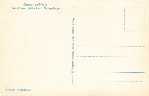 Barberhaeuser Riesengebirge Schlesien Borowice * um 1930
