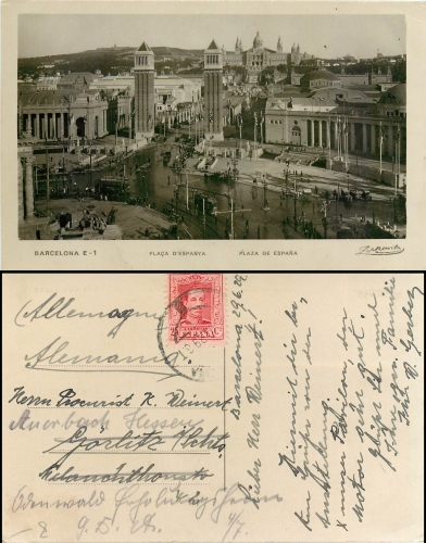 Barcelona Placa de Espana 29.6.29