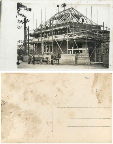 Bauarbeiter Zimmermann, Hausbau Richtfest, * ca. 1920