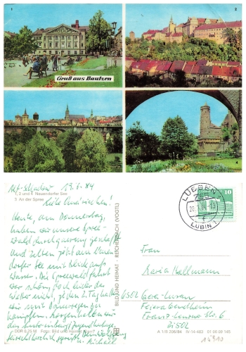 Bauten-Budysin zweisprachiger Stempel o 28.5.1963