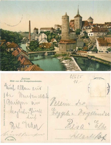 02625 Bautzen from the Crown Prince bridge o ca.1915