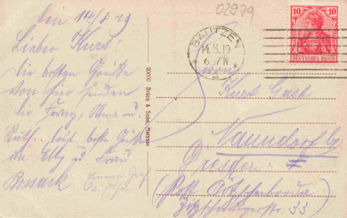 Bautzen Restaurant Weite Bleiche im Spreetal o 1919