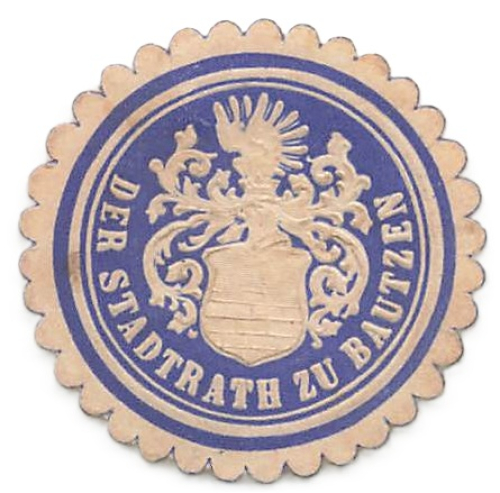 Bautzen Sachsen Siegelmarke um 1930