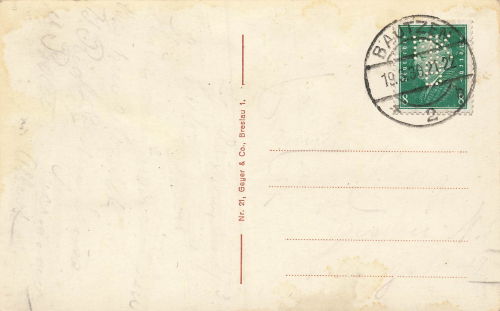 Bautzen Michel 412 Friedrich Ebert with company hole MKB o 1930