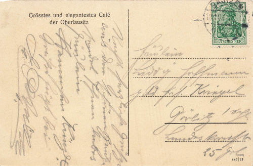 Bautzen Kaiser Cafe Interior view circa 1914