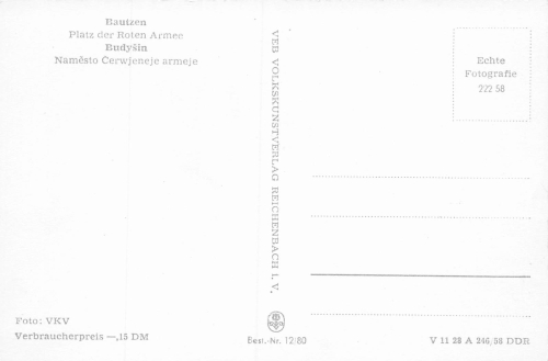 Bautzen Platz der Roten Armee * 1958