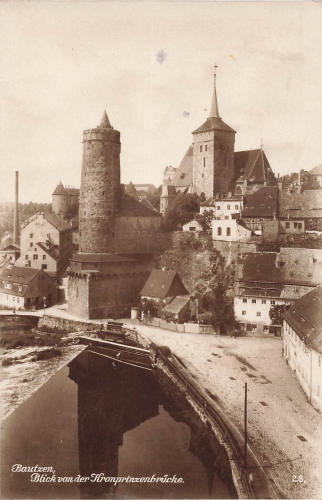 Bautzen von der Kronprinzenbrücke o 1928