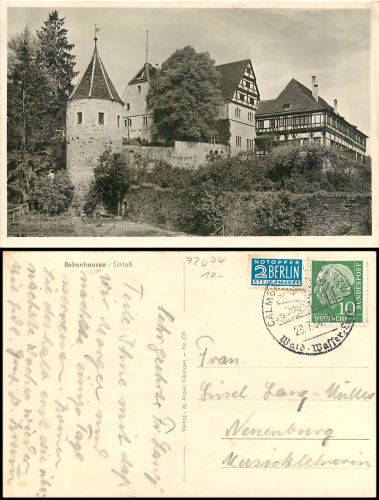 Bebenhausen Schloss o 29.07.1954