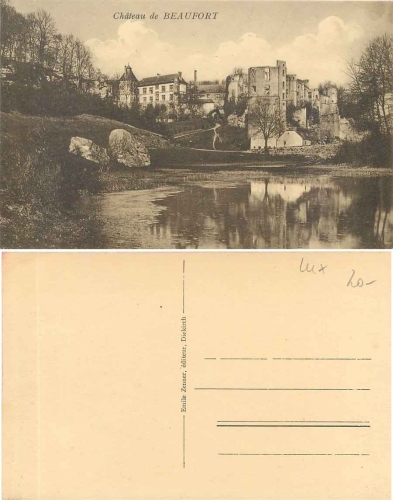 Befort Chateau de Beaufort *ca. 1920