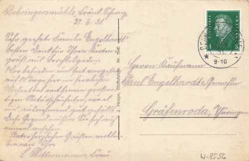 91327 Behringersmuehle Fraenkische Schweiz o 1931