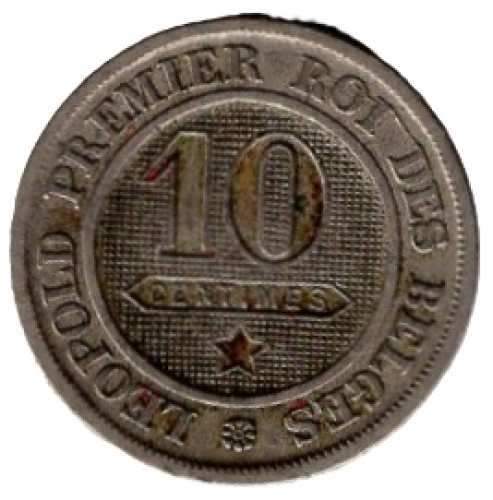 Belgien 10 Centimes 1862 Leopold I