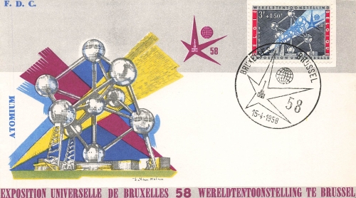 Belgien Exposition Universelle de Bruxelles 1958 FDC