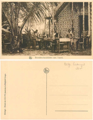 Belgian Congo school in the open air *ca.1930