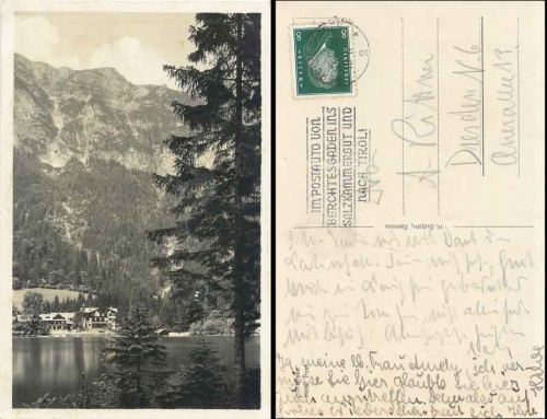 83471 Berchtesgaden Hintersee Hotel Post o 5.8.1931