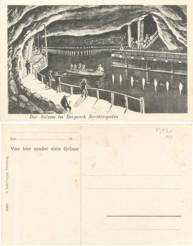 83471 Berchtesgarden salt lake in the Salzbergbau mine * approx. 1910