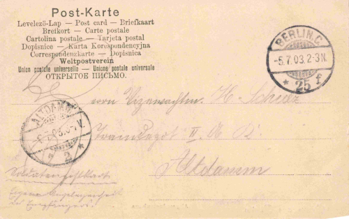 Berlin House of Representatives, Prinz-Albrecht-Strasse, vintage postcard, c. 1903