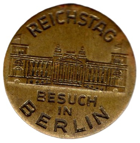Berlin Besuch des Reichstages Abzeichen um 1930