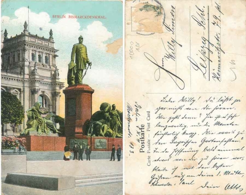 Berlin Bismarck monument br. circa 1910