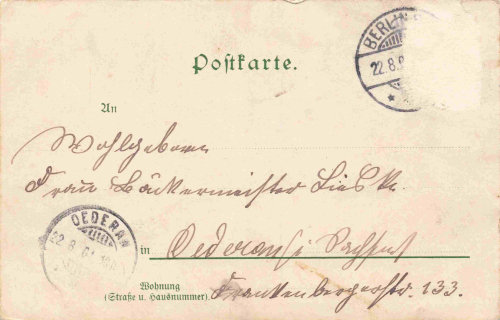 Berlin Brandenburg Gate vintage postcard