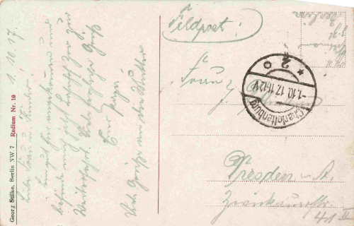 Berlin Brandenburg Gate vintage postcard