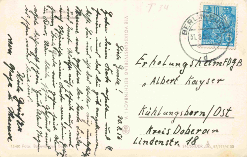 Buch Berlin Krankenhaus alte Ansichtskarte o 1956