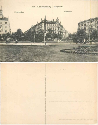 Charlottenburg Berlin Savignyplatz * ca. 1910