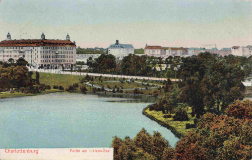 Charlottenburg, Berlin – Am Lietzensee, vintage postcard, c. 1909