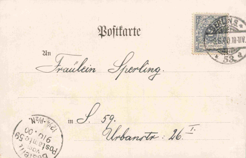 Berlin Cathedral, vintage postcard, c. 1900
