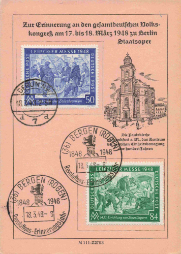Berlin: Commemorating the All-German People's Congress of 1948