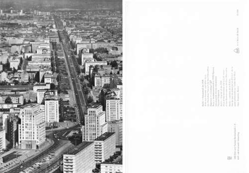 Berlin capital of the GDR large format map A5 *1969