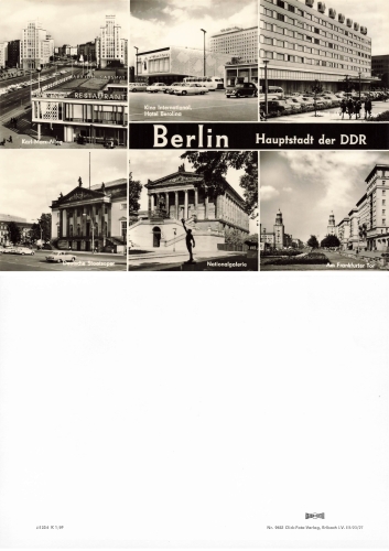 Berlin capital of the GDR large format map A5 *1969