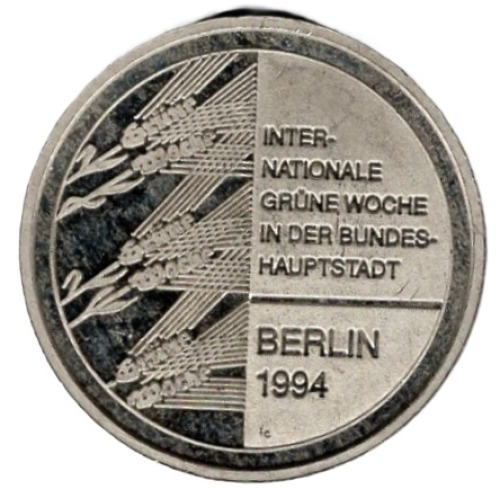Berlin Internationale Grüne Woche 1994 100 Jahre Reichstagsgebäude Medaille