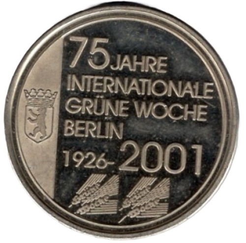 Berlin 75 Jahre Internationale Grüne Woche 2001 Friedrich der Grosse Medaille
