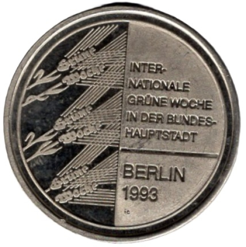 Berlin Internationale Grüne Woche 1993 Medaille