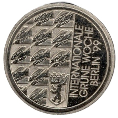 Berlin Internationale Grüne Woche 1999 Berliner Dom Medaille